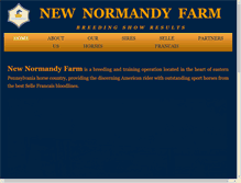 Tablet Screenshot of newnormandyfarm.com